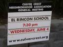 General Meeting sign