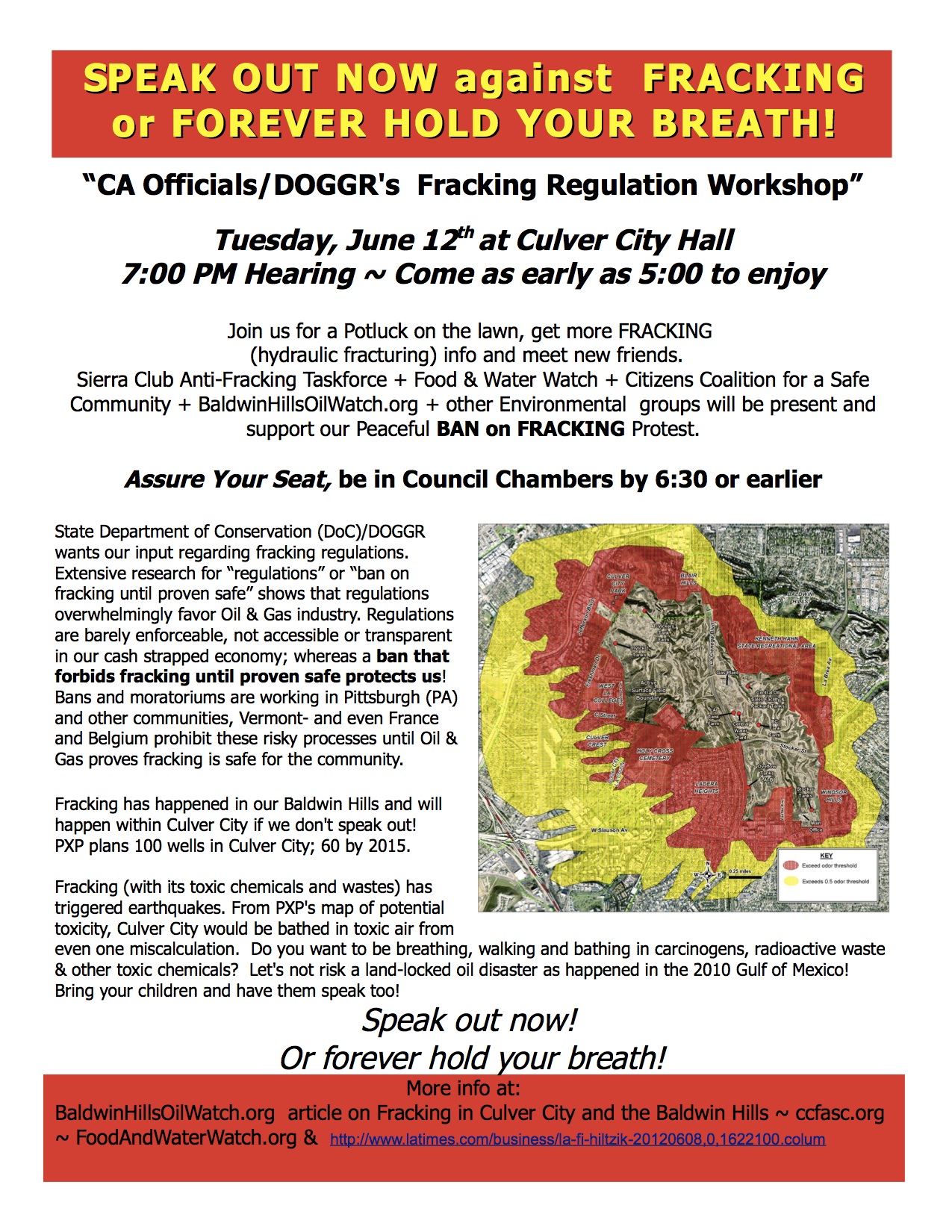 Fracking flyer Culver Crest Neighborhood Association